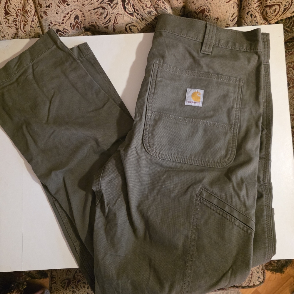 NEW Carhartt Men's Dark Green Cargo Pants